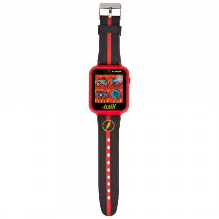 DC Comics Flash Character Interactive Black Square Face Watch